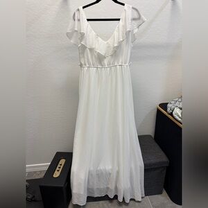 Baltic Born Ivory Ruffle Dress XL